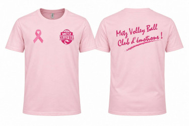 Maillot Octobre Rose H/F au profit de la ligue contre le cancer